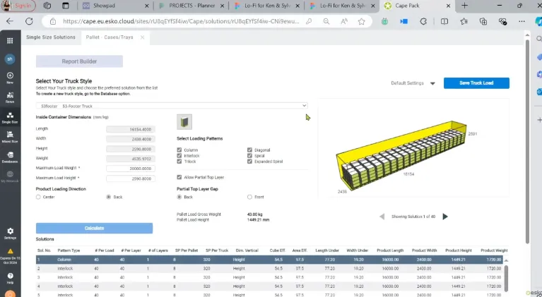 ArtiosCADでパッケージのデザインをしている画面