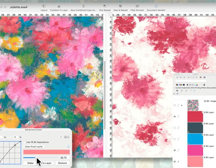 Color Separationのスクリーンショット