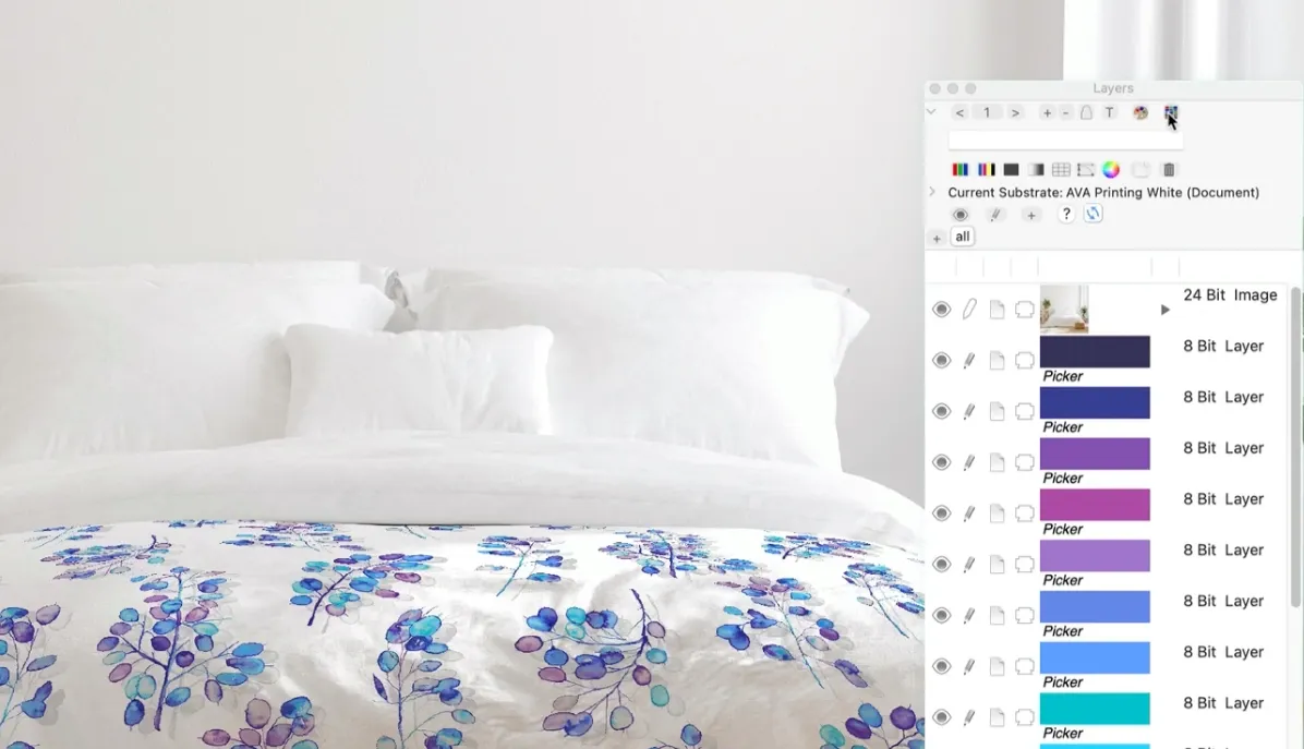 AVAの3Dシミュレーション機能を使用しているスクリーンショット