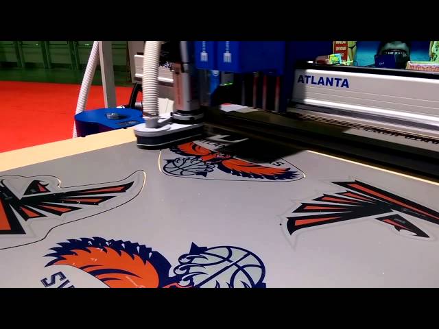 Trident Series CNC Router cutting ACM using AVS camera video