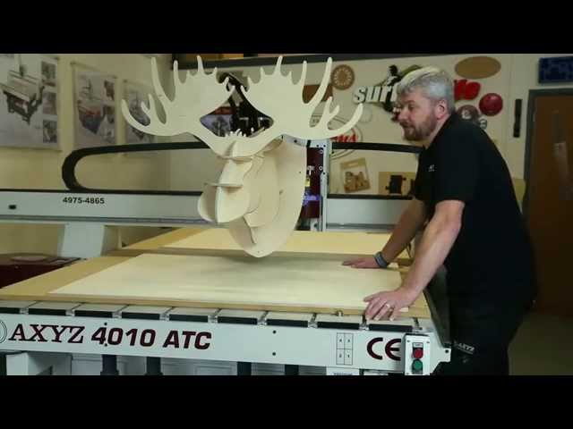 Routing a moose head on an AXYZ Series CNC Router