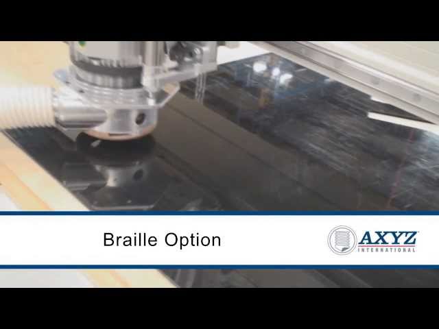 AXYZ CNC Router with Braille Insertion Tool