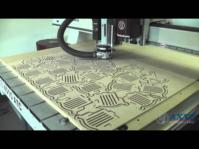 Nest Based Production of Wood on an AXYZ CNC Router