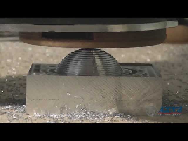 Aluminum dome machining on an AXYZ CNC Router