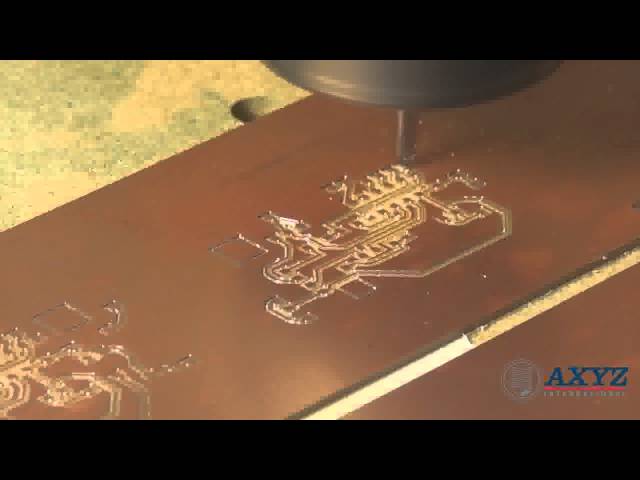 Engraving circuit board using an AXYZ CNC Router