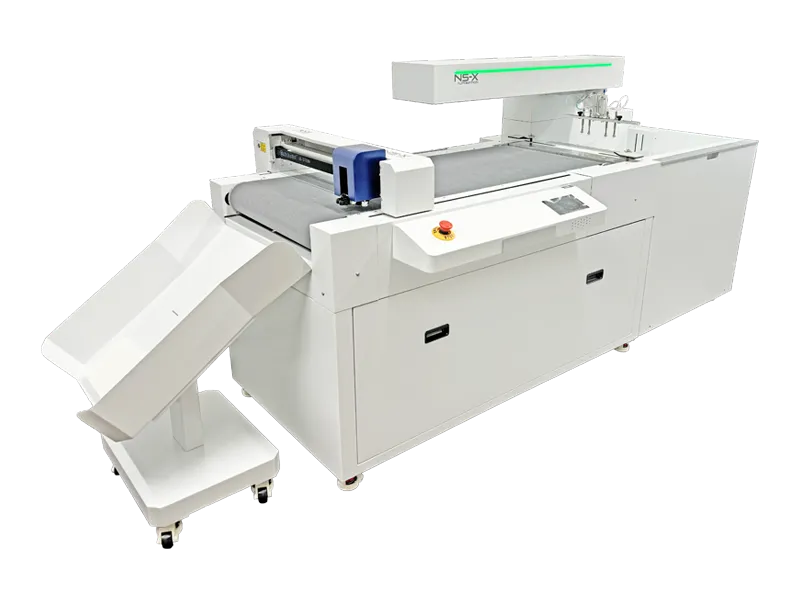 高性能・高生産・省スペースを実現した、パッケージ・POP・シールラベル対応小型カッティングマシン、NS-X Automation