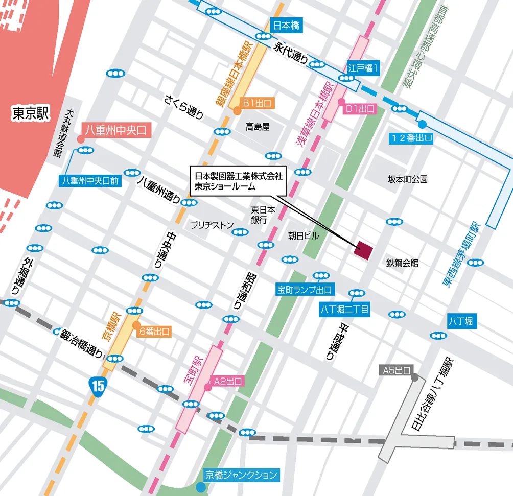 東京ショールームアクセス方法