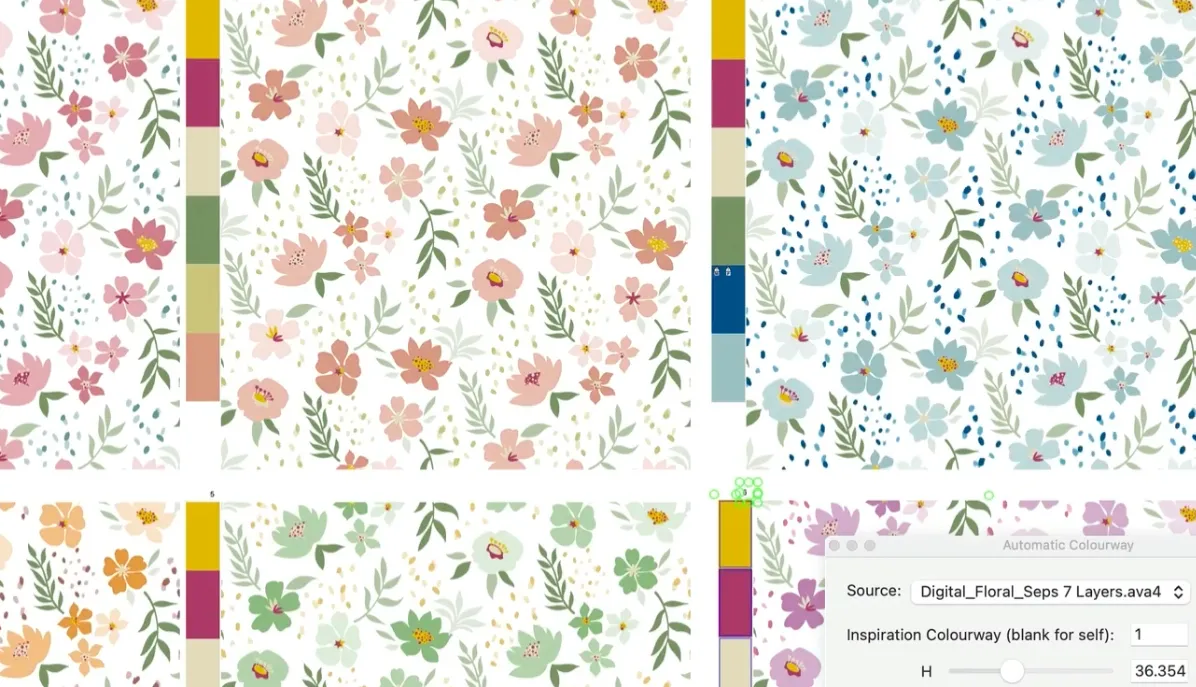 AVAのColor機能を使用しているスクリーンショット
