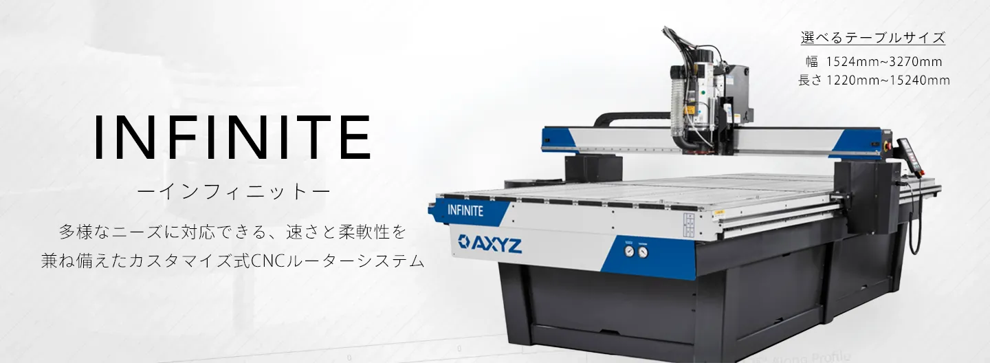CNCルーター AXYZ INFINITEの全体画像