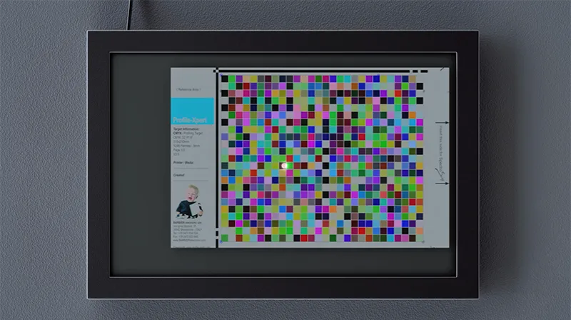 カラーチャートを自動スキャン