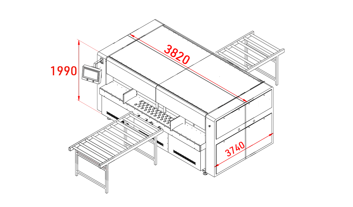 IB-2800Ultra 寸法図