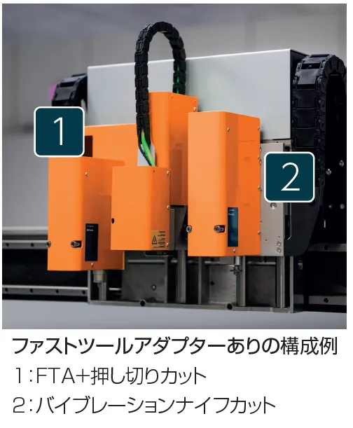 kongsbergCファストツールアダプターあり構成例
