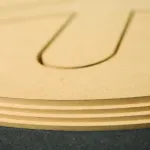 Kongsbergの加工資材 MDF